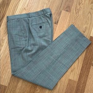 Black and grey plaid slacks JCrew 00